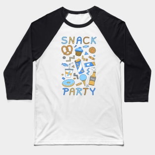 Retro Snack Party Baseball T-Shirt